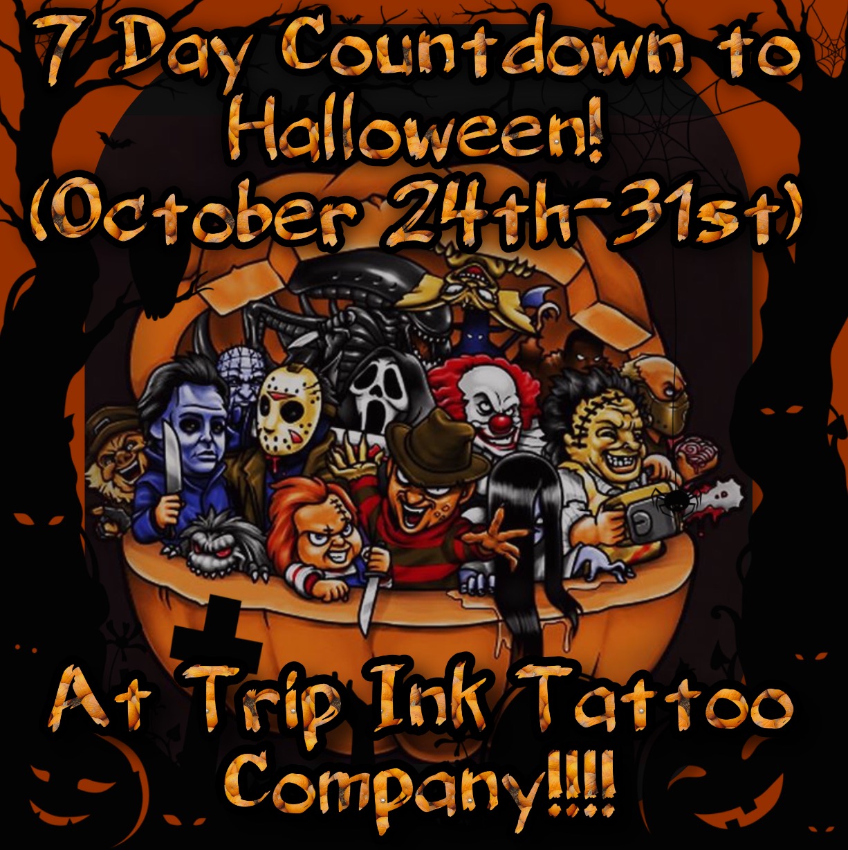 7 Day Countdown to Halloween!!!! - Tattoos Las Vegas Strip | 702-586-5308 |  Best Tattoos Las Vegas Strip