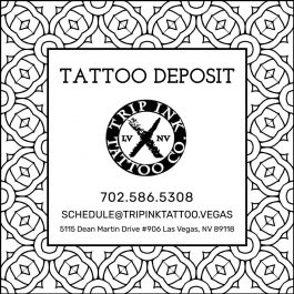 Tattoo deposit Trip Ink Tattoo Shop - Las Vegas