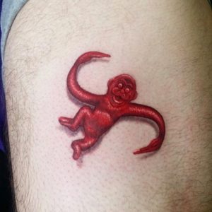 red-monkey-tattoo-by - Jeff Parkway - Trip Ink Tattoo - Las Vegas