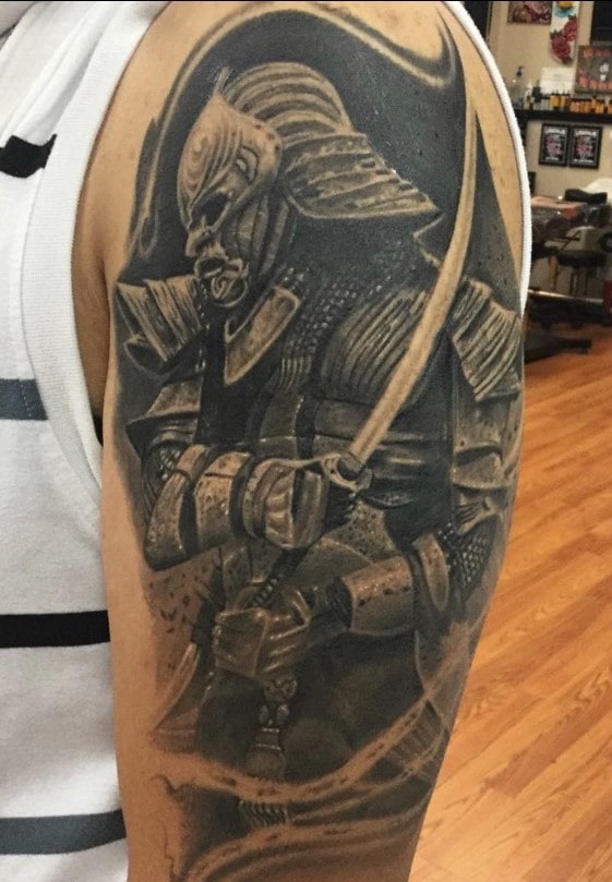 Knight Sword Dark Arm Tattoo Las Vegas Trip Ink Tattoo