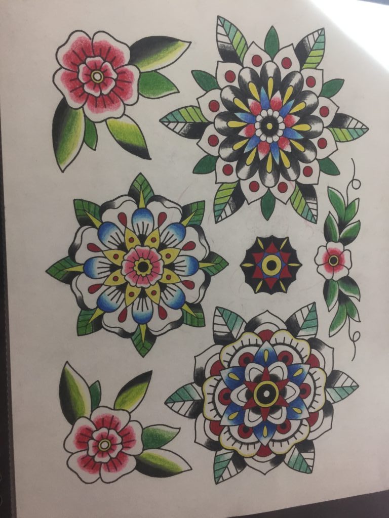 Mandala flower tattoo by artist Kandi Las Vegas | Trip Ink Tattoo