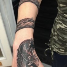 snake cobra arm tattoo design Las Vegas | Trip Ink Tattoo