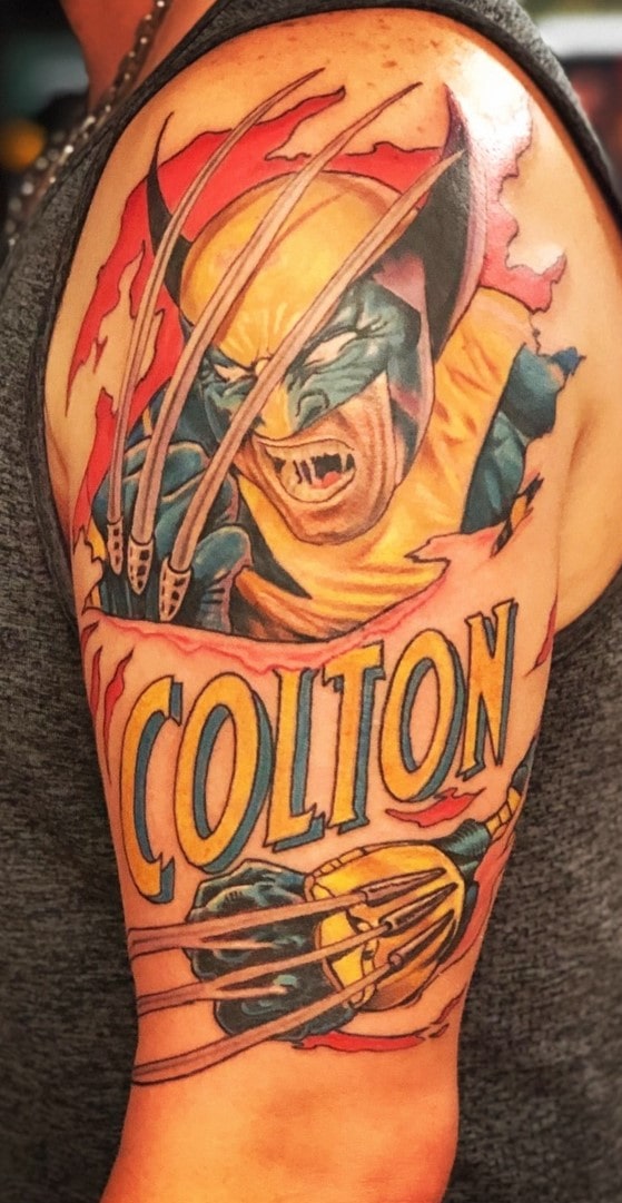 Xman Colton X Man Arm Tattoo Las Vegas Trip Ink Tattoo